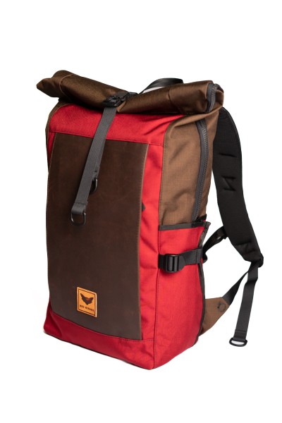 RED REBANE Rucksack PURIST ADVENTURE - rot/braun