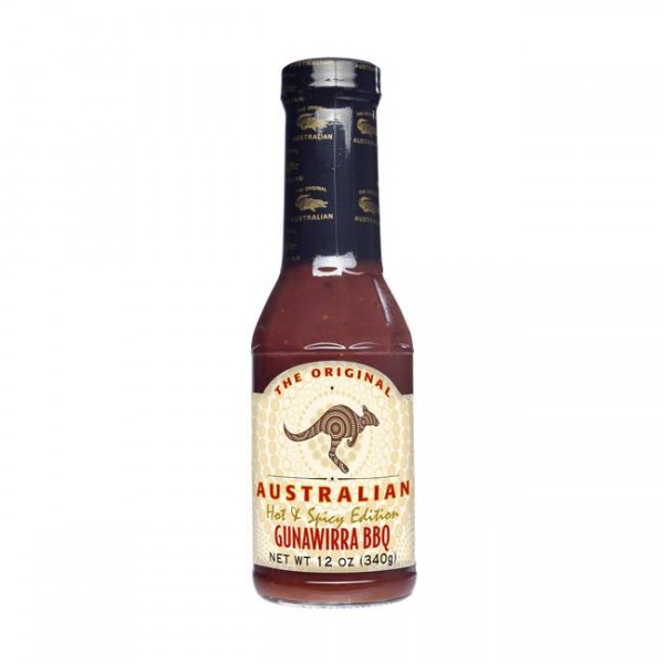 The Original Australian Gunawirra Hot & Spicy BBQ Sauce 355ml würzig, leicht scharfen Geschmack