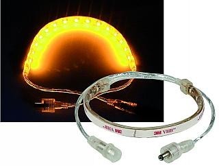 LED-Stripe - Verlängerung - selbstklebend - 0,25m - 15 SMD-LEDs - IP44 - Gelb