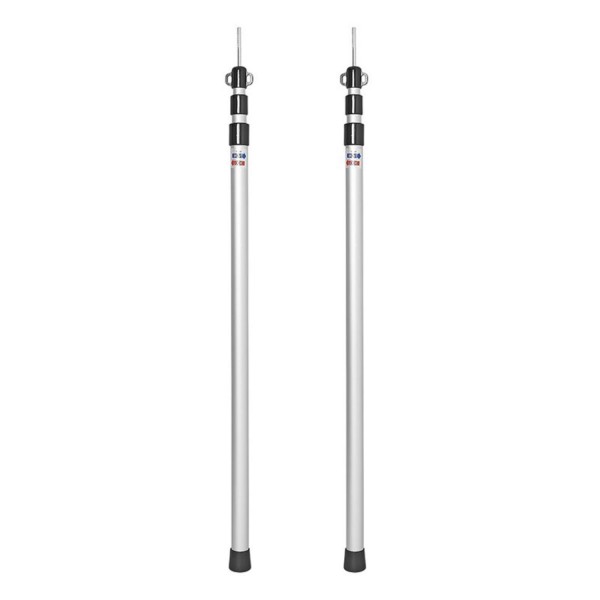 Teleskopzeltstange ausziehbar von 93-230cm - Set von 2 Stück