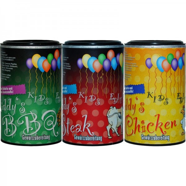Royal Spice - Kiddy´s Edition BBQ Gewürze - speziell für Kinder, ohne Schärfe - 100g Dosen