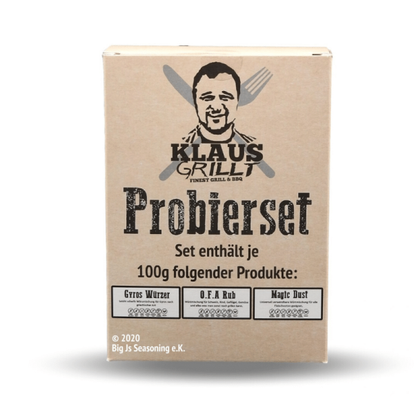 Klaus Grillt Probier Set - 3 x 100g - OFA, Magic Dust, Gyros