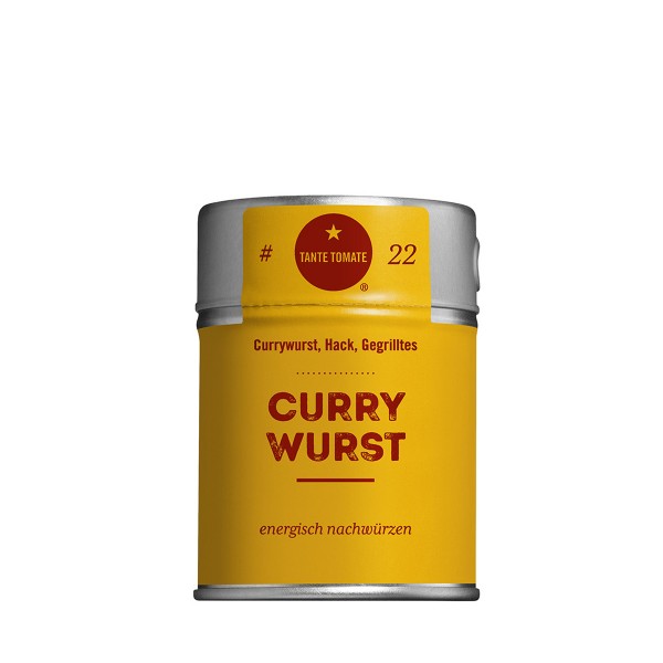 Curry Wurst - Gewürzzubereitung - Für Currywurst, Hack und Gegrilltes - 60g Streuer