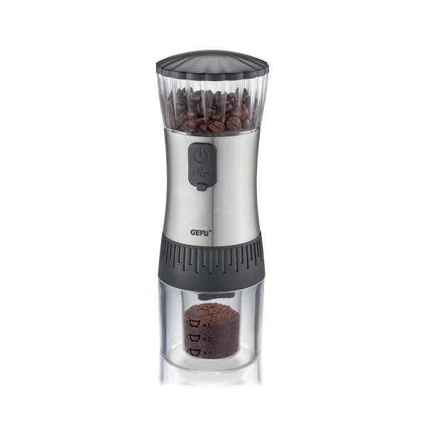 Kaffeemühle POLVE - stufenloses Keramikmahlwerk - elektrisch - inkl. USB-Ladekabel