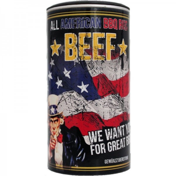 All American Beef, BBQ Rub 350g Streuer