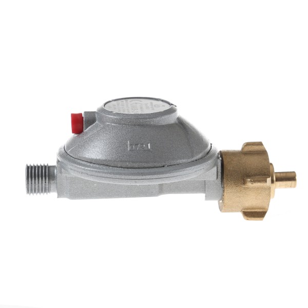 Gasregler Niederdruck einstufig 30mbar - 0,8kg/h - KLF x 1/4" links - FAHRZEUG EN 12864 Annex D