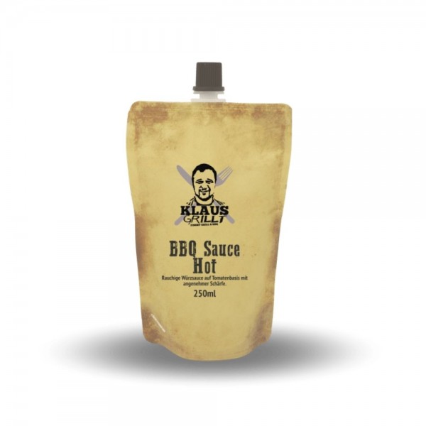 Klaus Grillt BBQ Sauce Hot 250ml Beutel