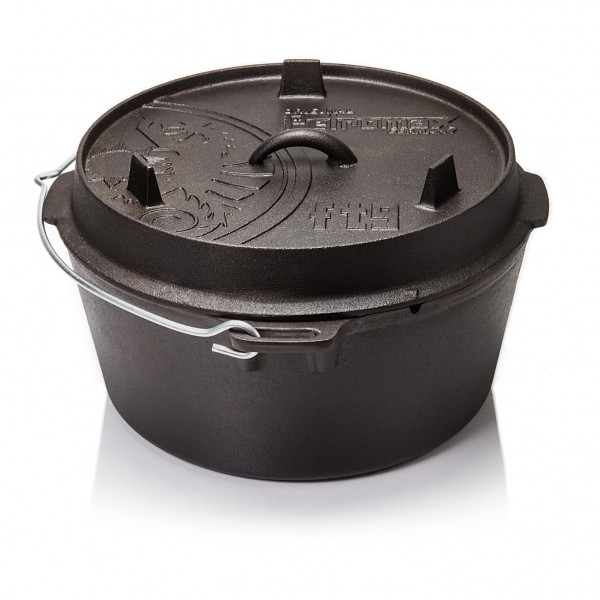 Petromax Feuertopf Dutch Oven ft9-t mit planem Boden - 7,5L - 8-14 Personen