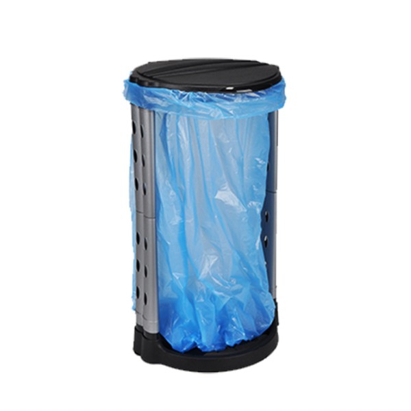Müllsackständer - Deckel - Kunststoffrahmen - für 120 Liter Müllsäcke