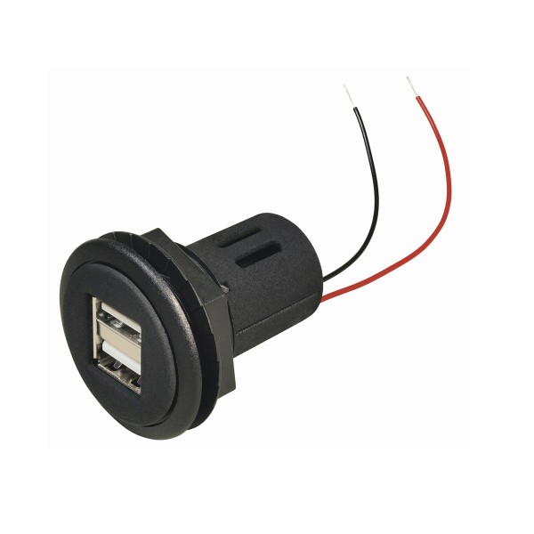 Dual USB Ladeadapter für Einbau -12v und 24V - 2 x 2,5A Ladestrom