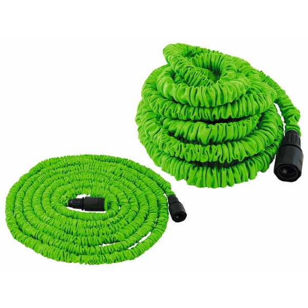 MAGIC Wasserschlauch mit Zieharmonika Effekt - 5 bis 15m - nur 0,7kg - max 2,5bar - Schnellkupplung