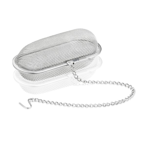 Gewürzsieb INFUSIO - Gewürzfilter zum Einhängen - hochwertiger Edelstahl - L: 8cm - silber