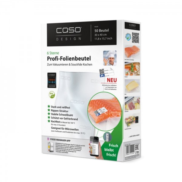 CASO Folienbeutel 30x40cm, 50St.