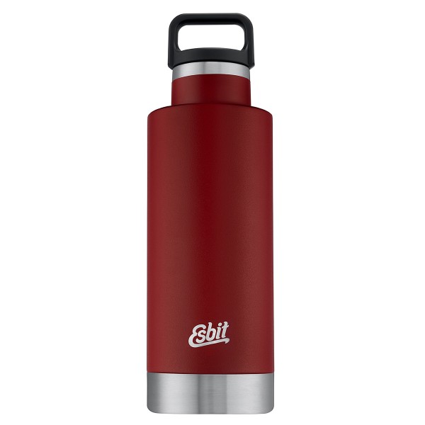 ESBIT SCULPTOR Edelstahl Isolierflasche "Standard Mouth", 750ML, burgundy red