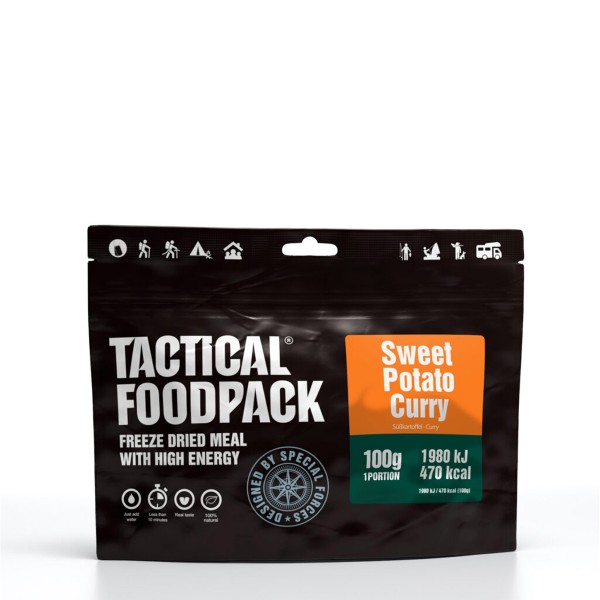 Tactical Foodpack - Süßkartoffel-Curry mit Reis und Kichererbsen - 100g
