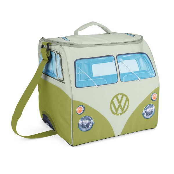 VW Collection - VW T1 Kühltasche groß GRÜN- 30 Liter - 35x36x30cm - Isoliert & PU beschichtet