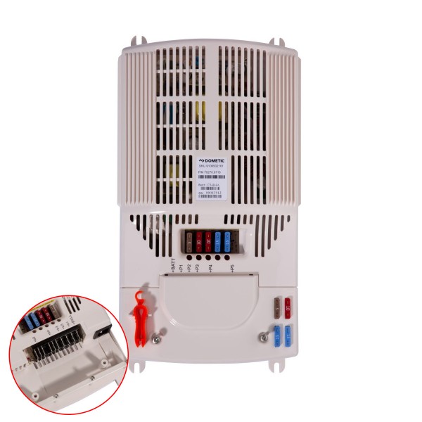 DOMETIC Schaltnetzteil - 230V / 12V - 400W - Mit Sicherungen und Montagewerkzeug - lüfterlos leise