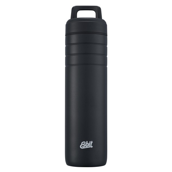 ESBIT MAJORIS Edelstahl Weithals Isolierflasche "Daypack", 700ML, Schwarz