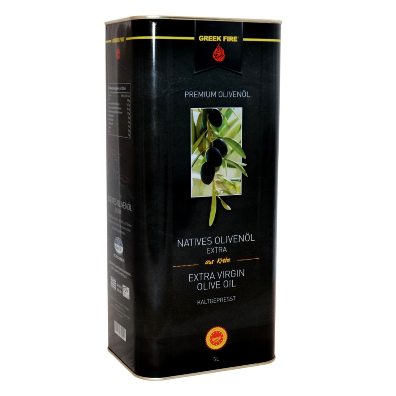 GREEK FIRE 5 Liter Olivenöl Nativ Extra, Kanister