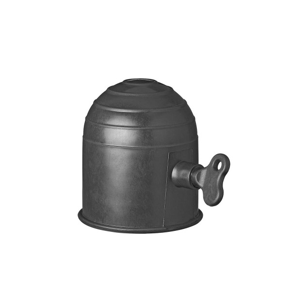 Abdeckkappe Anhängerkupplung - Kunststoff - schwarz mit Schloss