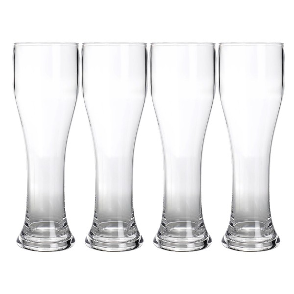 4 x Weizenbierglas aus bruchfestem Polycarbonat - 650ml