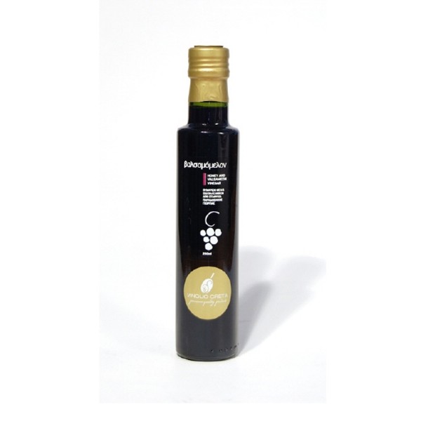 KretaNatura Balsamico Essig verfeinert mit Thymian Honig - 250 ml - aus Kreta 
