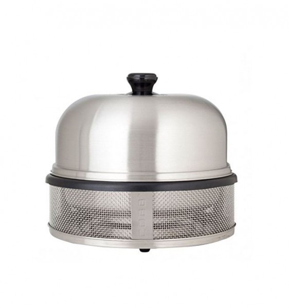 COBB "COMPACT silber" - Holzkohle Kompaktgrill - stauraumsparend (CO-800) Grillfläche 30cm