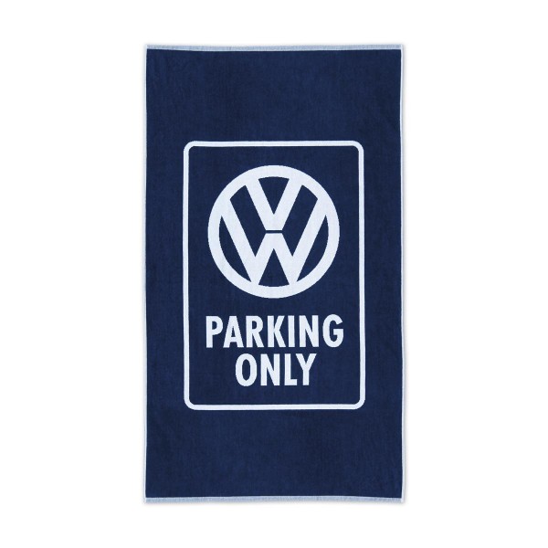 Strandtuch VW PARKING ONLY - 100% Baumwolle 420g/m² Jaquard Qualität - 190 x 90cm 
