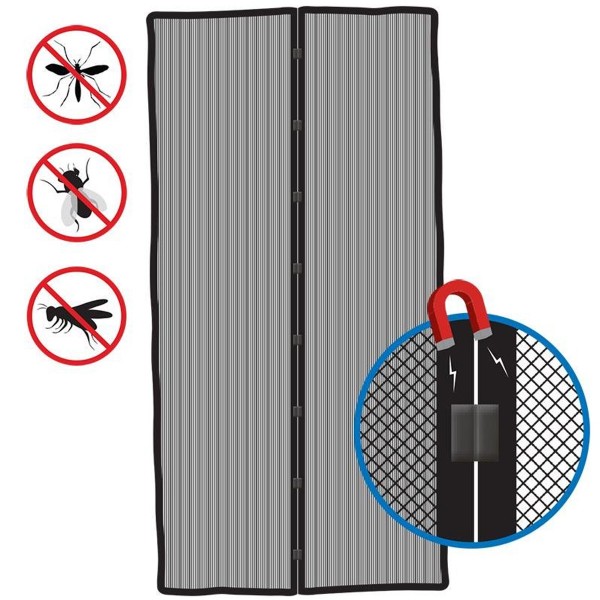 Fliegengitter mit Magnetverschluss - 210 x 50 - 2er Set