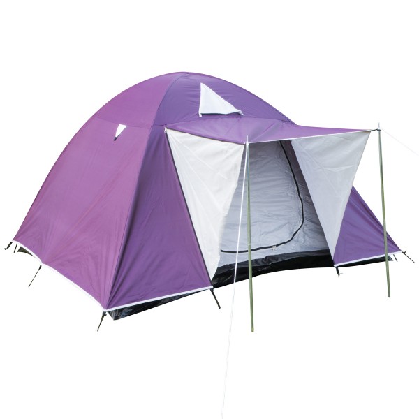 HI Iglu Zelt - 3 Personen - 210 x 210 x 130cm - Lila/Silber 83
