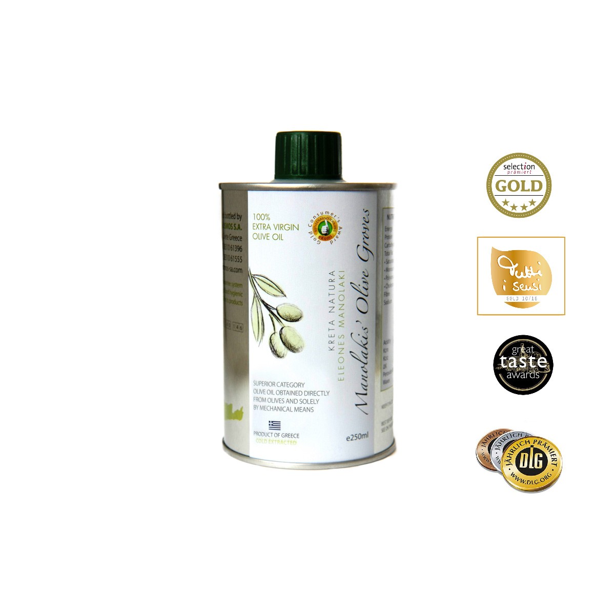 KretaNatura 250 ml Extra Natives Olivenöl aus Kreta