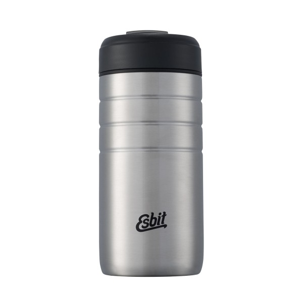 ESBIT MAJORIS Edelstahl Thermobecher mit Klick-Verschluss, 450ML, Silber