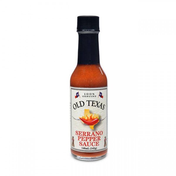 Old Texas Serrano Pepper Sauce 148ml für die mexikanische Küche