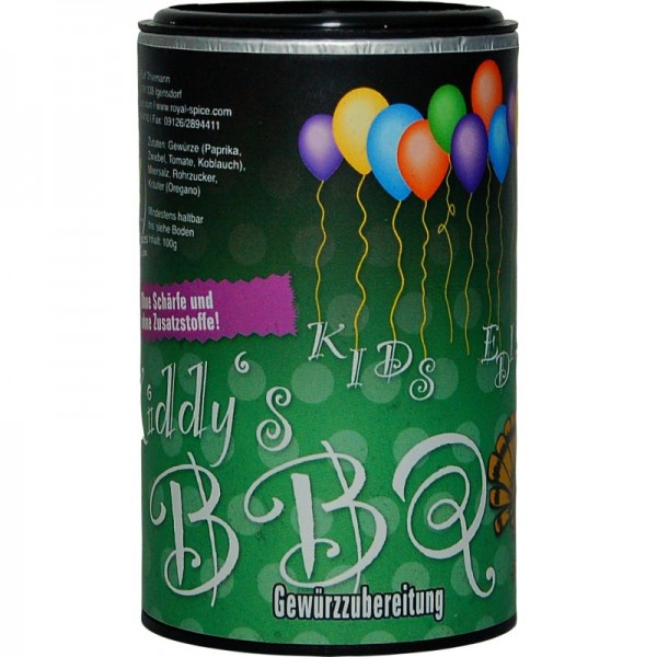 Royal Spice - Kiddy´s BBQ, Gewürzzubereitung - speziell für Kinder, ohne Schärfe - 100g Dose
