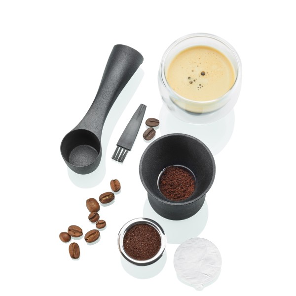 Kaffeekapseln Set CONSCIO - 2 wiederverwendbare Kapseln - mit Zubehör - 8teilig