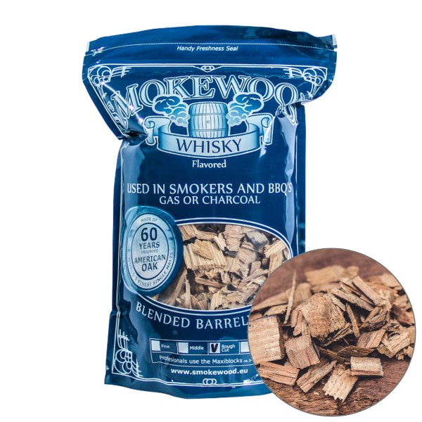 Smokewood Whisky Rough Cut - Räucherholz aus alten Whiskyfässern
