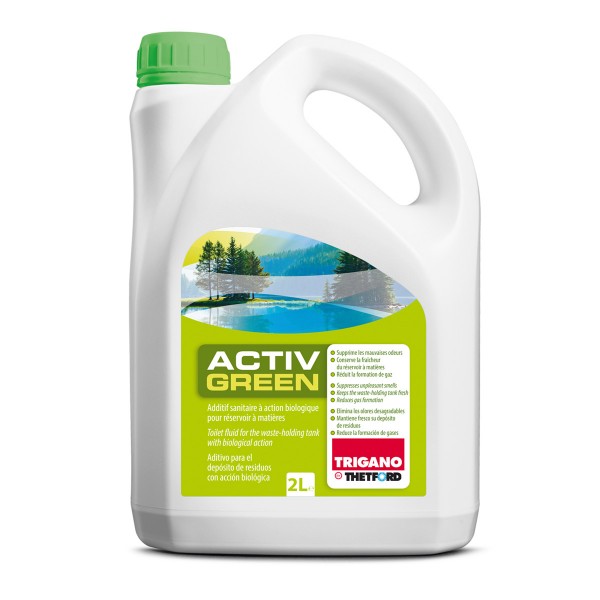 TRIGANO by THETFORD ACTIVE GREEN Sanitärzusatz für Fäkalientank - 2000ml - gegen Geruch