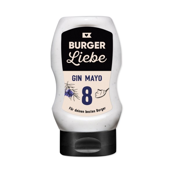 BURGER LIEBE Burgersoße - Gin Mayo - 300ml - vegan - ohne Konservierungsstoffe