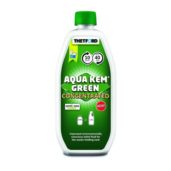THETFORD Aqua Kem GREEN Konzentrat - umweltbewusste Sanitärflüssigkeit für Fäkalientanks - 750ml