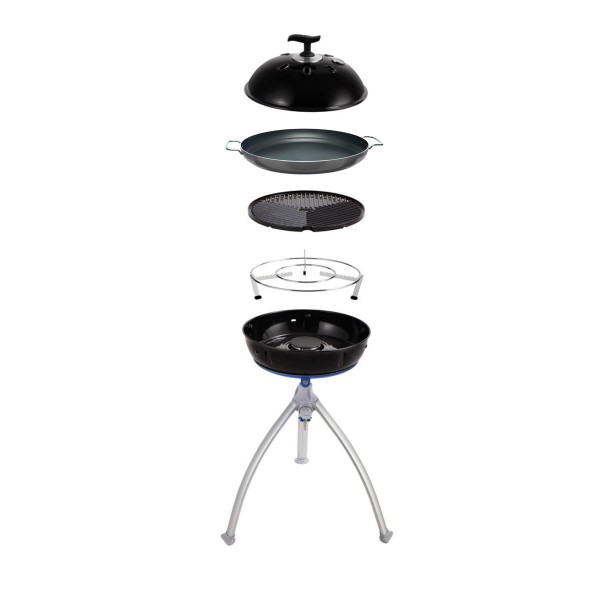CADAC GRILLO CHEF 2 BBQ/PAELLA - 50mbar - inkl. Grillrost, Deckel, 36cm Paellpfanne und Topfständer