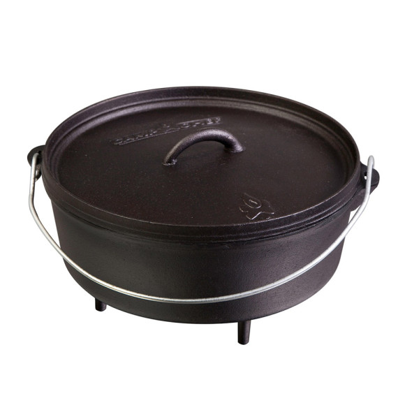 Camp Chef Classic Dutch Oven Topf 14" (35cm) - Feuertopf aus Gusseisen - mit Füßen