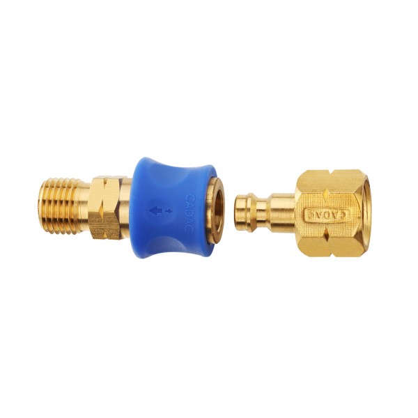 Quick Release Kupplung - Schnellkupplung für Gasschläuche 1/4 Zoll Linksgewinde