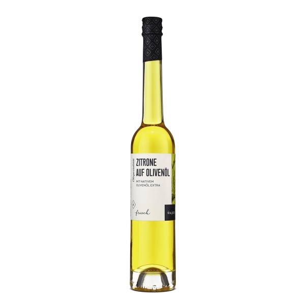 Wajos Zitrone auf Olivenöl - Nativ Extra - 0,1 Liter Flasche