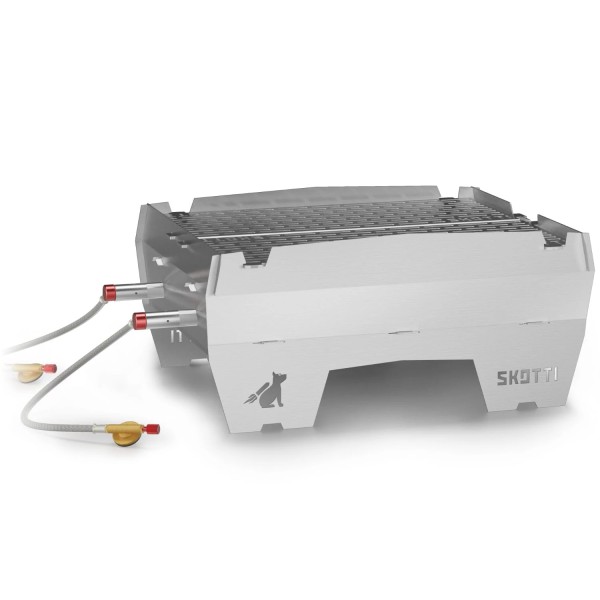 SKOTTI GRILL MAX - Gasgrill zum Stecken - A3 Format - Campinggrill