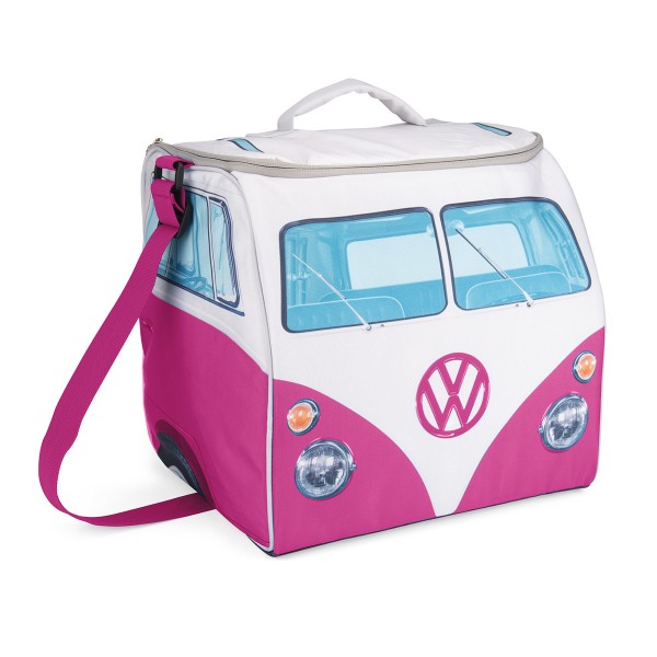 VW Collection - VW T1 Kühltasche groß PINK- 30 Liter - 35x36x30cm - Isoliert & PU beschichtet