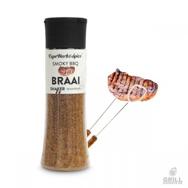 Cape Herb & Spice Shaker Smoky BBQ Braai 265g