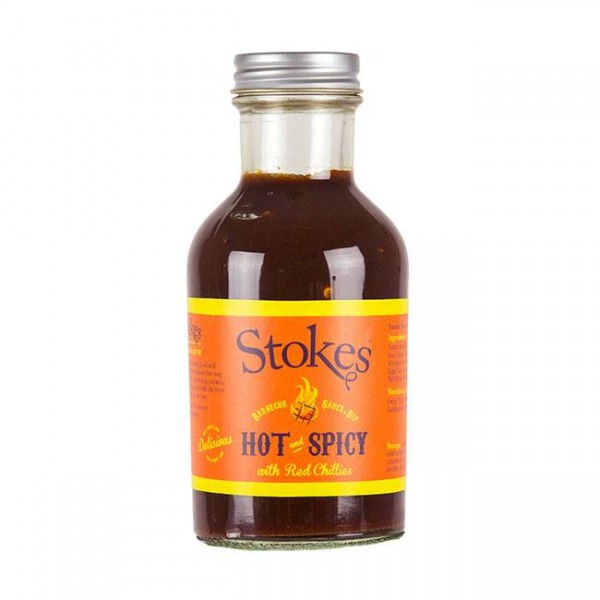 STOKES BBQ Sauce Hot & Spicy 267 ml mit angenehmen Schärfe