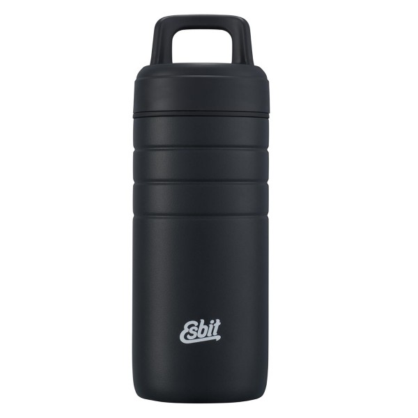 ESBIT MAJORIS Edelstahl Thermobecher mit Isolierverschluss, 450ML, Schwarz