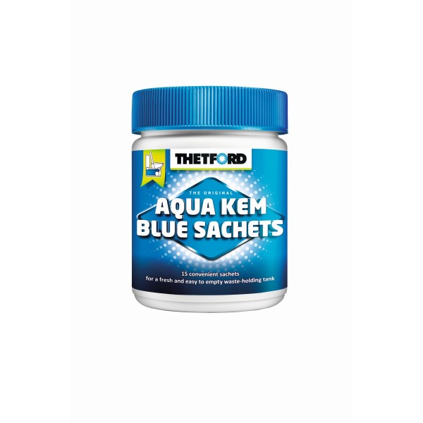 THETFORD Aqua Kem Blue Sachets - 15 Beutel hochkonzentriert - Reduziert Gasentwicklung