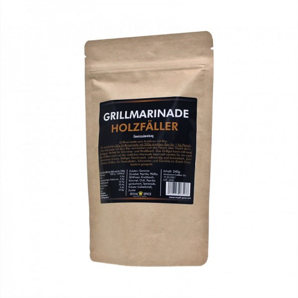 Royal Spice - Holzfällermarinade Steak Grillmarinade zum Anrühren mit Bier - 800g